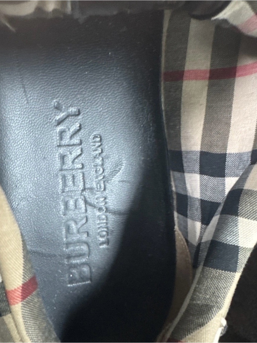 Burberry Vintage Check Strap Sneakers EU 38 Authentic Made in Italy - Picture 4 of 9
